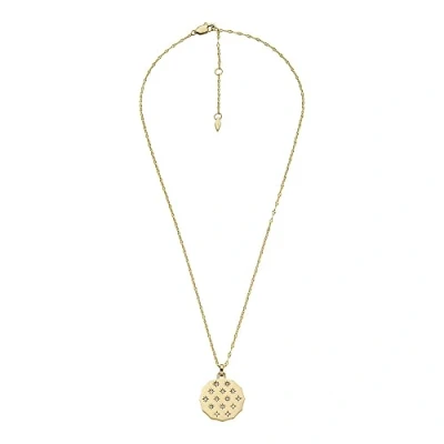 Imagen de Fossil Collar Para Mujer Sadie, Longitud: 406.40mm+50.80mm, Ancho: 20.6mm, Altura: 20.6mm De Acero Inoxidable Dorado, JF04382710