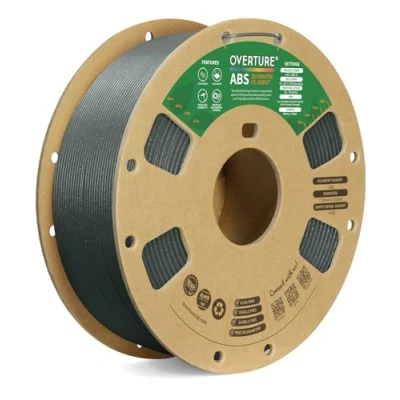 Imagen de OVERTURE Filamento ABS 1,75mm, de Impresora 3D 1kg Carrete (2,2lbs) Resistente al Calor, Precisión Dimensional +/ 0.02 mm(Gris Diamante)