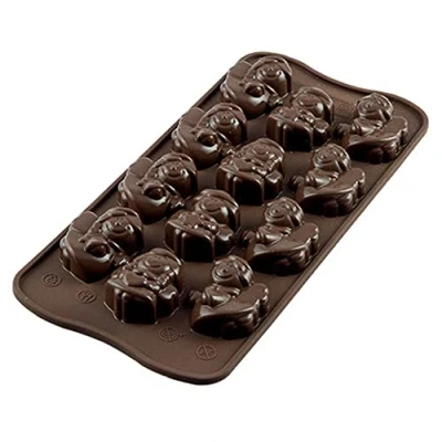 Imagen de Silkomart SCG27 Choco Angels Molde de Silicona 35x30 h 16 mm, Marrón