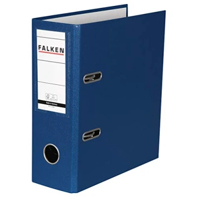Imagen de FALKEN Archivos de palanca PP, A5, vertical, lomo 8 cm, azul