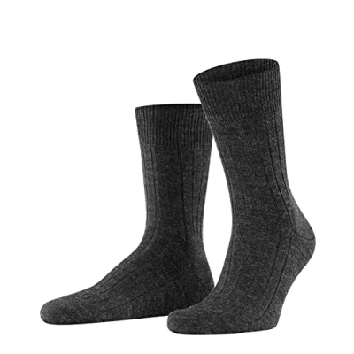 Imagen de FALKE Teppich Im Schuh M SO lana unicolor 1 par, Calcetines Hombre, Gris (Anthracite Melange 3080), 43 44