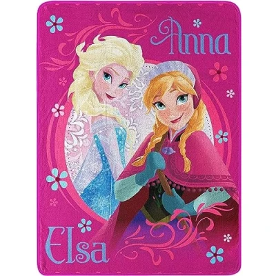 Imagen de Northwest Disney Frozen, Loving Sisters Micro Raschel, Manta de 46 x 60 Pulgadas, Multicolor, 1 Unidad