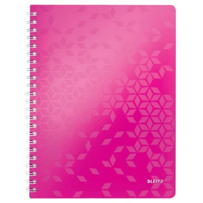 Imagen de Leitz Wow Cuaderno de tapa rígida, A4, Rosa (Rosa Metalizado)