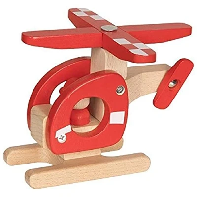 Imagen de Helikopter: 15 x 6,4 12,2 cm, Holz, per Stück