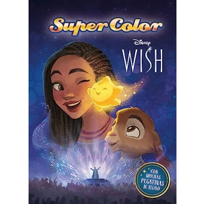 Imagen de Wish: El poder de los deseos. Supercolor: Libro para colorear con pegatinas (Disney. deseos)
