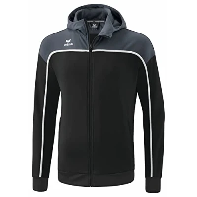 Imagen de erima Change by Chaqueta de Entrenamiento con Capucha, black grey/slate grey/blanco, 2XL para Hombre