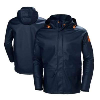 Imagen de HELLY HANSEN Rain Jacket Chaqueta Impermeable Gale, Unisex, Azul Marino, L Chest 42.5&quot; (108cm)