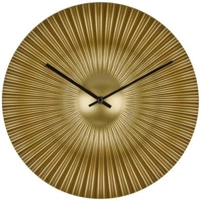 Imagen de TFA Dostmann Reloj de Pared analógico Rococó 60.3031.53, Moderno Abanico, Esfera Dorada, Cuarzo, 33 cm