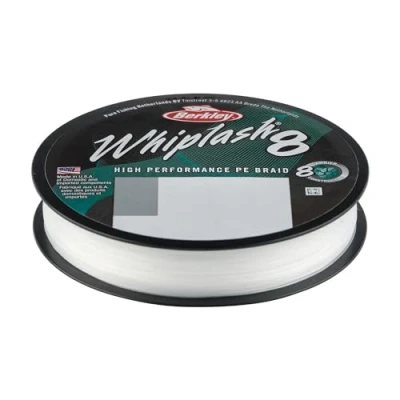 Imagen de Berkley Whiplash 8 Línea Trenzada Crystal 0.06mm / 10.7kg (300m) Hilo trenzado