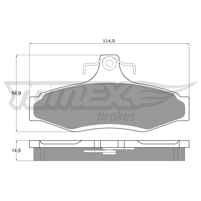 Imagen de TOMEX brakes TX 10 81 Juego de pastillas freno Eje trasero SSANGYONG: Musso SUV, Korando II Sports Pick up, DAEWOO: Nubira, Leganza