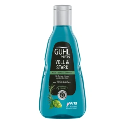 Imagen de Guhl Champú para hombre completo y fuerte. Contenido: 250 ml. Tipo de pelo: fino, normal