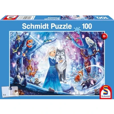 Imagen de Schmidt Spiele 56386 Princesa en el Bosque Invernal, 100 Piezas, Puzzle Infantil, Multicolor