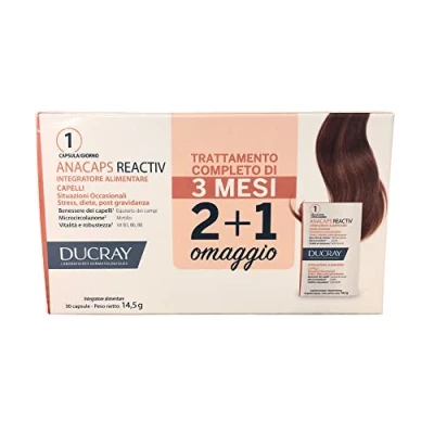 Imagen de Ducray Anacaps Reactiv Cabello y Uñas 90 Cápsulas
