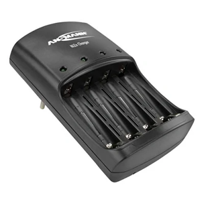 Imagen de ANSMANN cargador de níquel y zinc / inteligente para 1 4 pilas recargables AAV NiZn tamaño AA 1.5V: reemplaza las baterías desechables con debido a la misma tensión