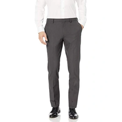 Imagen de Amazon Essentials Pantalón de Vestir Elástico Antiarrugas y Ajuste Entallado Hombre, Color Carbón, 28W / 30L