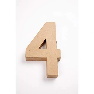 Imagen de Creativ Número de Papel maché, Beige, 20.5cm