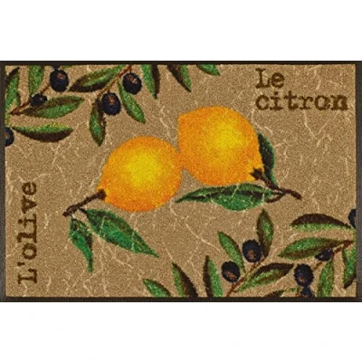 Imagen de Wash&amp;Dry Le Citron Felpudo, Poliamida, Multicolor, 50x75cm