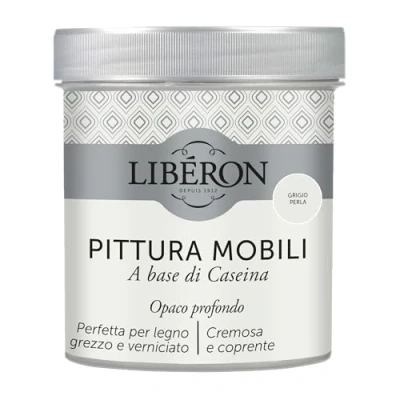 Imagen de Libéron Pintura Muebles a base de Caseína Gris Perla 0,5 L