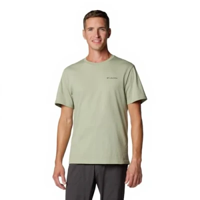 Imagen de Columbia Barton Springs Graphic TEE Camiseta estampada, Hombre, Talla: Medium, Safari/black