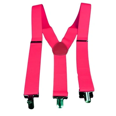 Imagen de UV FLOOR UVFLOOR Neon Pink Suspenders Tirantes, sólido, Color rosa flúor, 2 x 34.5 11 cm (8717662462023)