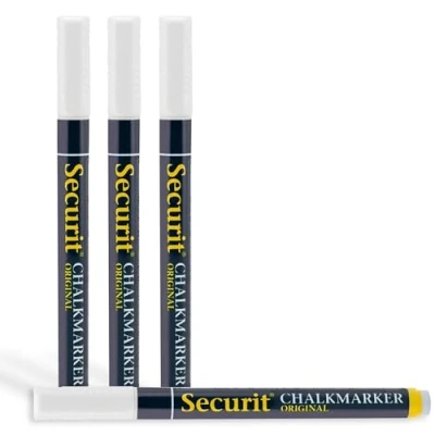 Imagen de Securit Chalk Marker Paquete de 4 rotuladores