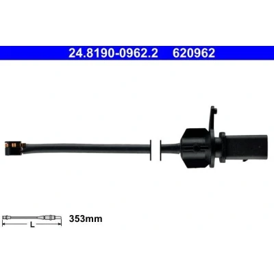 Imagen de ATE 24.8190 0962.2 Sensor de Desgaste Pastillas Frenos PORSCHE: Macan