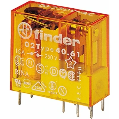 Imagen de Finder 40.61.8.230.0000 Enchufe/Principal 230 VAC1W16A, 1 Stück Steck /Printrelais