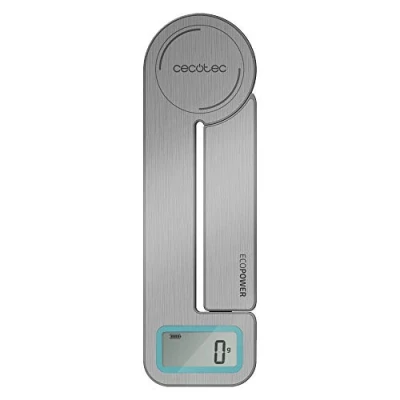 Imagen de Cecotec Báscula de Cocina Cook Control 10100 EcoPower Compact. Plegable, Sin Pilas,Precisión Desde 1 gr, Pantalla LCD, Función Tara, sólidos y líquidos