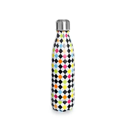 Imagen de IBILI Botella termo Doble pared arlequin 500, Acero Inoxidable 18/10, pared, Reutilizable