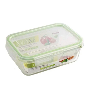 Imagen de ORYX Recipiente Hermetico Cristal Rectangular 1200 ml. 20.4 x 15.4 7 (alt) cm.