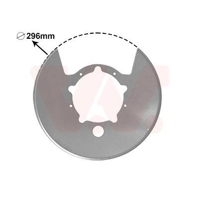 Imagen de VAN WEZEL 2815375 Chapa Protectora de Disco Freno Eje trasero, derecha