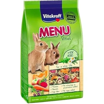 Imagen de Vitakraft Menú Premium Vital para Conejos con Cereales, Manzanas y Verduras 1 kg