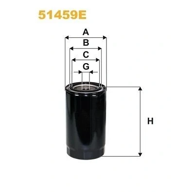 Imagen de WIX FILTERS 51459E Filtro de aceite 3/4 16 UNF enroscable VOLKSWAGEN: LT 28 35 I Furgón, NISSAN: ATLEON, ECO T