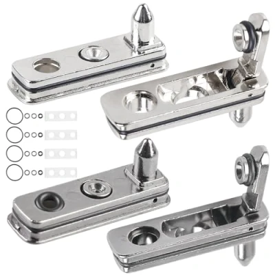 Imagen de 4 piezas encendedor accesorios para pedernales, paquete de reparación repuesto Zippo, metal con almohadilla fieltro algodón (plata+negro)