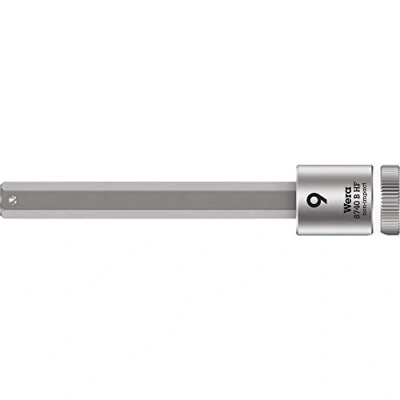 Imagen de WERA 05003042001 8740 B HF Hex Plus 9,0 x 100 mm Vaso de punta Zyklop con función retención 3/8&quot;