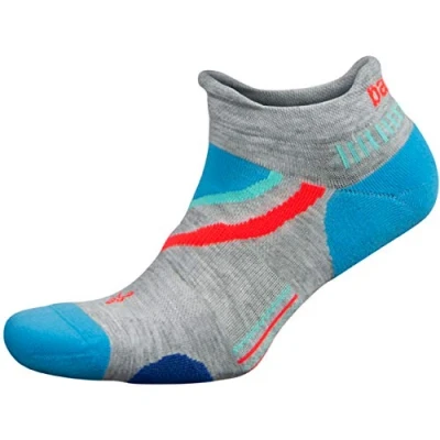 Imagen de Balega Unisex Ultraglide Calcetines Para Correr, MedioGris/Ethereal Azul, Large, EU Talla 43 45