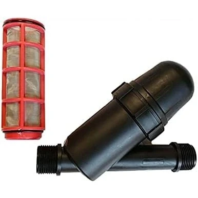 Imagen de RIEGOPRO Filtro de Malla Utilizado en instalaciones riego para Evitar impurezas Que obstruyan Las tuberías. Capacidad filtrado 120 Mesh. Fabricado Polietileno (1&quot;)