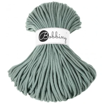 Imagen de Bobbiny Cordón/cuerda de 5 mm para macramé color laurel, 100 % algodón, m