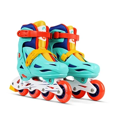 Imagen de OLSSON Patines en línea Infantil Lite MAX Talla 28 35 Sistema de Ajustable Rodamientos 608Z chasis Resistente al Impacto Ruedas 64/70MM Sujeción Regulable Homologado (32 35)