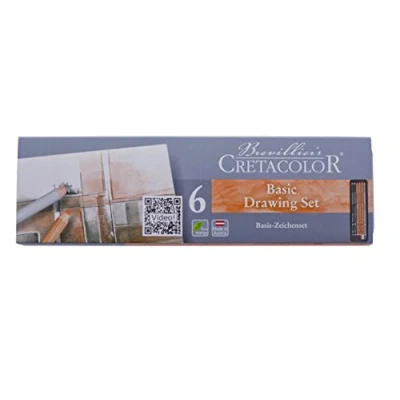 Imagen de CRETACOLOR Pocket Set,0 Urban Sketching, set básico de dibujo, 6 piezas, altamente pigmentado, versátil, adecuado para artistas y aficionados