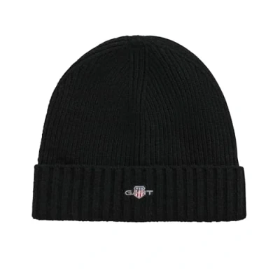 Imagen de GANT Shield Beanie Unisex Gorro, Talla: One Size, Black