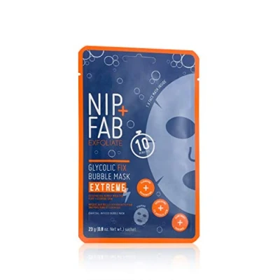 Imagen de Nip + Fab Glycolic Acid Fix Extreme Mascarilla De Burbujas 2% Ácido Glicólico Hialurónico Carbón Máscara Peeling 23 g
