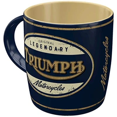 Imagen de Nostalgic Art Taza de café retro, Triumph Legendary Motorcycles Idea regalo para aficionados as motos, cerámica, Diseño vintage, 330 ml