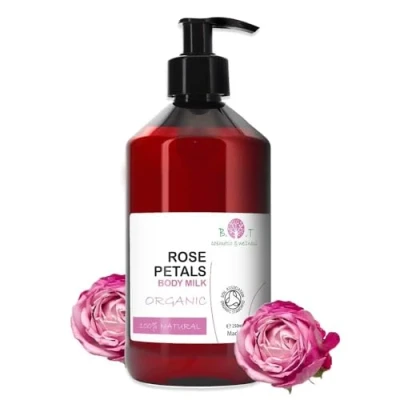 Imagen de B.O.T Cosmetic &amp; Wellness Leche Corporal de Rosa Aporta Elasticidad y Hidratación Profunda Propiedades Antiedad Reafirmante Rico en Aloe Vera Aceite Camelina, 250 ml