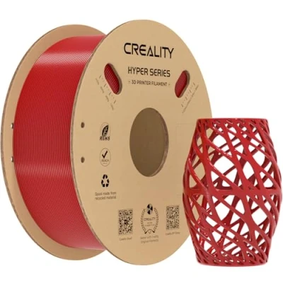 Imagen de Creality Filamento PETG Rojo de 1.75mm para K1 Max, Impresora 3D Diseñado Alta Velocidad 30 a 600mm/s, 1kg (2.2 lb)/Carrete, Hyper PETG, ± 0.03mm