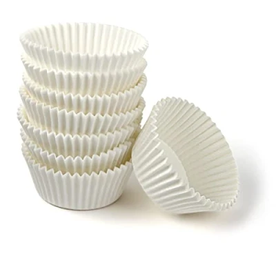 Imagen de Zenker Cápsulas Magdalenas, Moldes individuales para cupcakes, muffins y magdalenas en papel, Aptas hornear, Color Blanco, 5cm, Pack de 100 uds