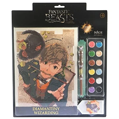 Imagen de DIAMANTINY Animales Fantásticos Wizarding Dinasty Newt e Snaso Kit crea el Mosaico, Actividad de Arte Cristal, Diamond Painting, 1 Cuadro