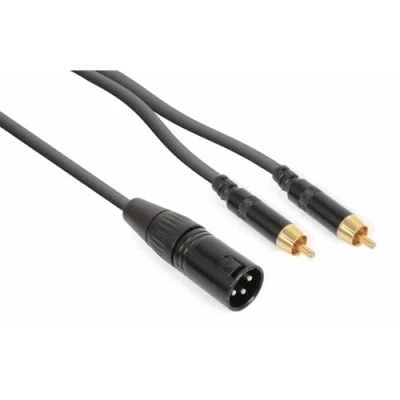 Imagen de Power Dynamics PD Connex CX58 3 Cable XLR Macho 2x RCA 3.0m