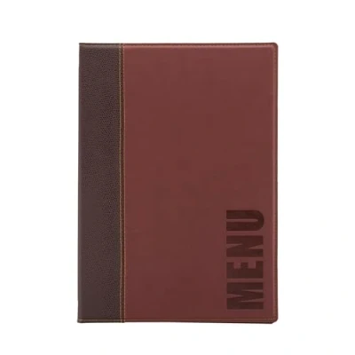 Imagen de SECURIT Vermes MC TRA4 WR Trendy Range Cubierta para menús (1 inserción Doble), Color Rojo