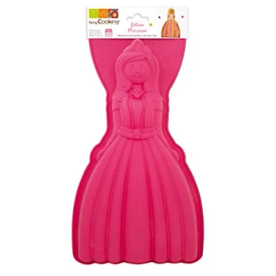 Imagen de Scrapcooking 3138 Princesa Molde de silicona (35,5 x 17,5 3,5 cm), color rosa